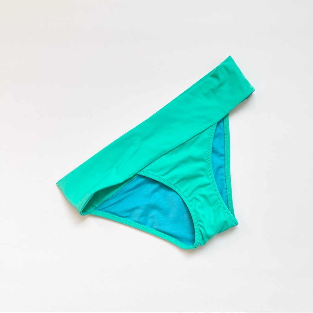 NWOT Victoria’s Secret Bikini Bottom XS Aqua Blue